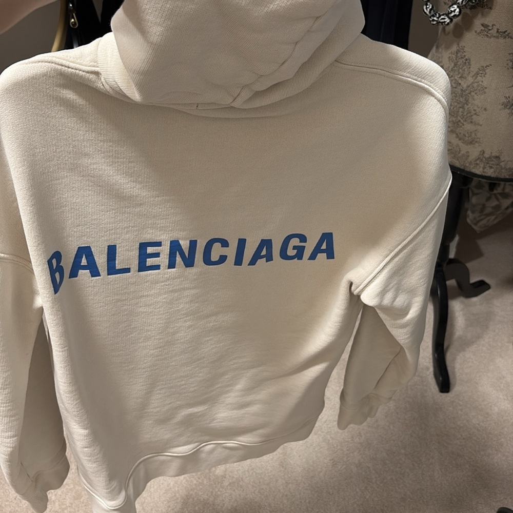 Balenciaga hoody sz M cream - Picture 14 of 15